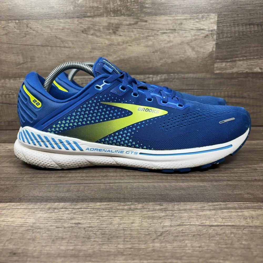 Brooks Adrenaline GTS 22 Blue Mens US Size 10.5 1103661D482 Running Shoes